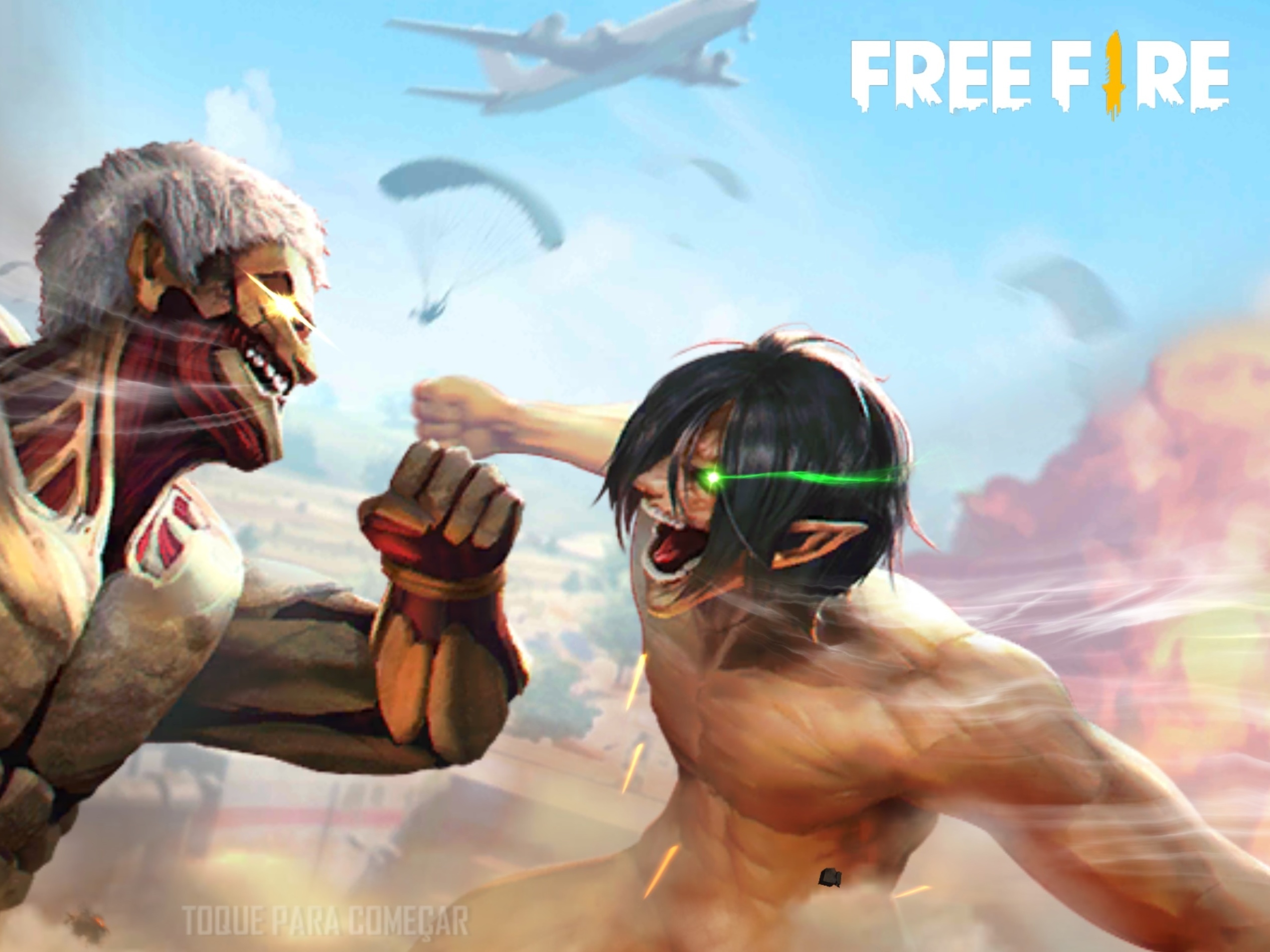 Free Fire' terá conteúdos do anime 'Attack on Titan' em março