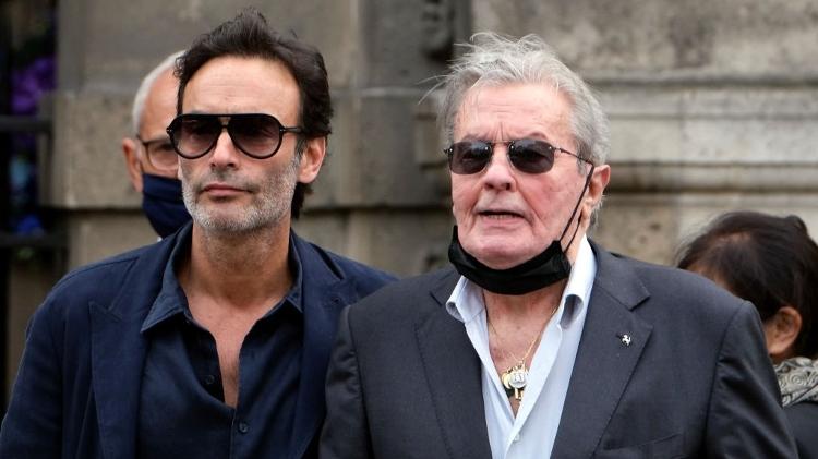 Anthony Delon e seu pai, Alain Delon