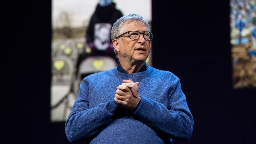 Bill Gates durante apresentação no TED2022, em Vancouver, Canadá - Ryan Lash/TED