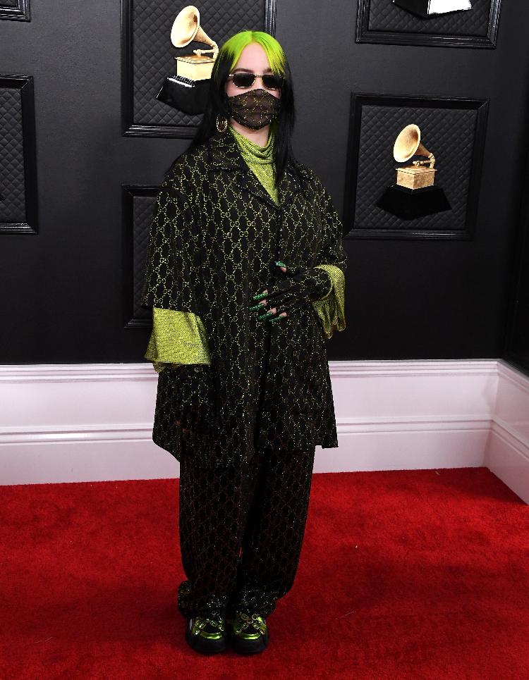 Billie Eilish in Gucci at the 62nd Annual Grammy Awards - Steve Granitz/WireImage - Steve Granitz/WireImage