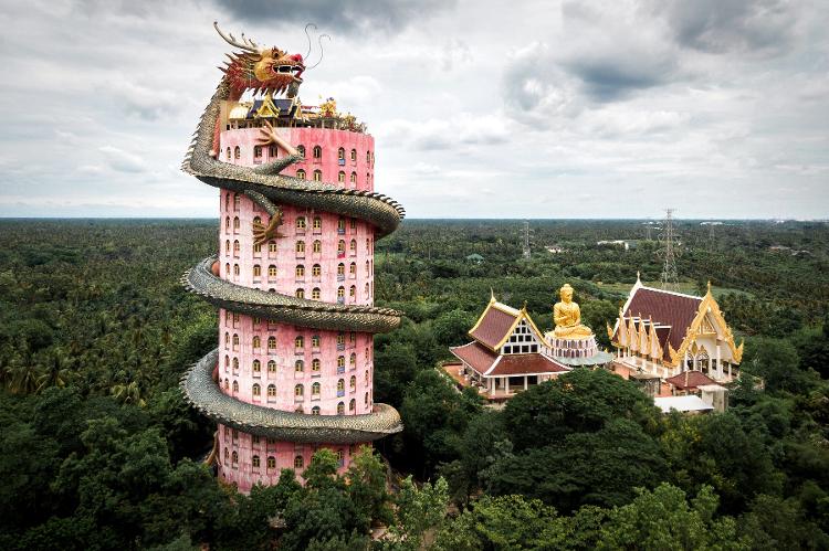 Templo Wat Samphran, em Khlong Mai, na Tailândia