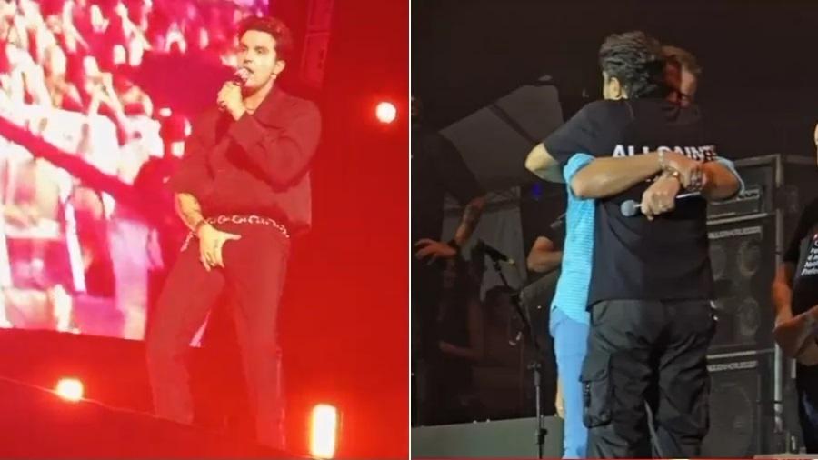 Luan Santana sensualiza e Zé Neto chora no palco do Universo Alegria