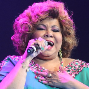26.jan.2016 - A cantora Alcione se apresenta no Vivo Rio, no show de Verão da Mangueira - Fernanda Maia /UOL