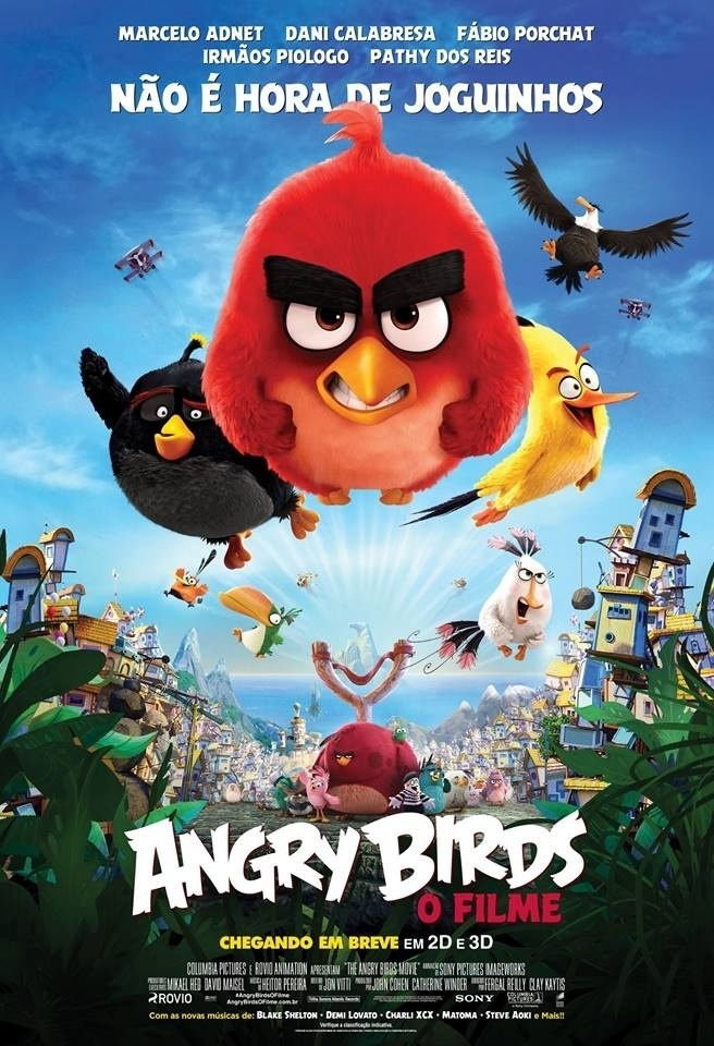 Pôster do filme "Angry Birds: O Filme" - Divulgação
