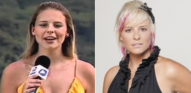 Montagem de Luiza Gottschalk na PlayTV (2006) e no reality show "A Fazenda 3" (2010) - Montagem/UOL - Montagem/UOL