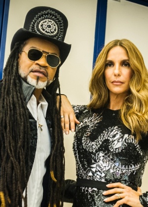 Ivete e Carlinhos nos bastidores do "The Voice Brasil" - Divulgação/TV Globo - Divulgação/TV Globo