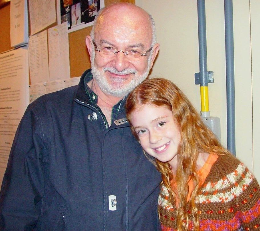 Marina Ruy Barbosa ao lado do autor Silvio de Abreu na época em que interpretava a Sabina em "Belíssima" - Reprodução/Instagram