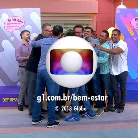 A equipe do "Bem Estar" também aproveitou para parabenizar Mariana Ferão - Reprodução/Globo - Reprodução/Globo