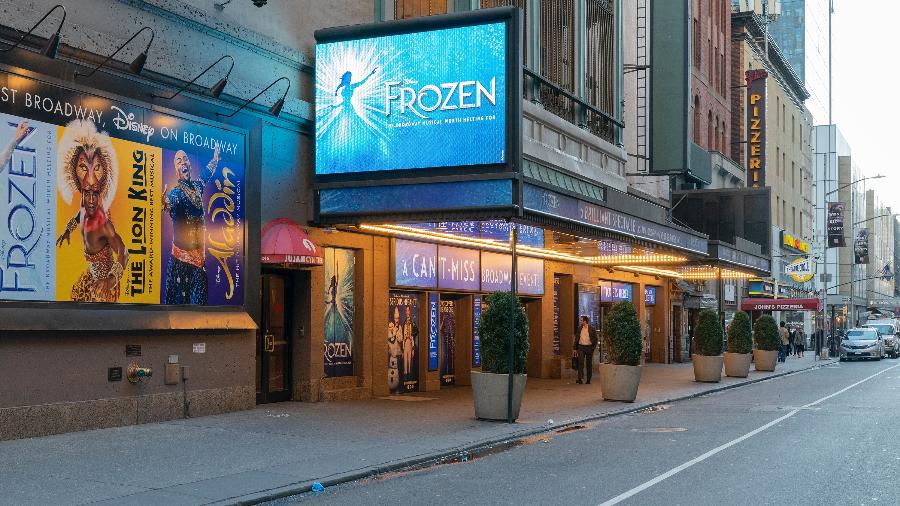Teatros fechados na Broadway, em Nova York: só até setembro - Lev Radin/Pacific Press/LightRocket via Getty Images
