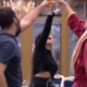 BBB 21: Sarah brinda com Gil e Juliette - Reprodução/Globoplay
