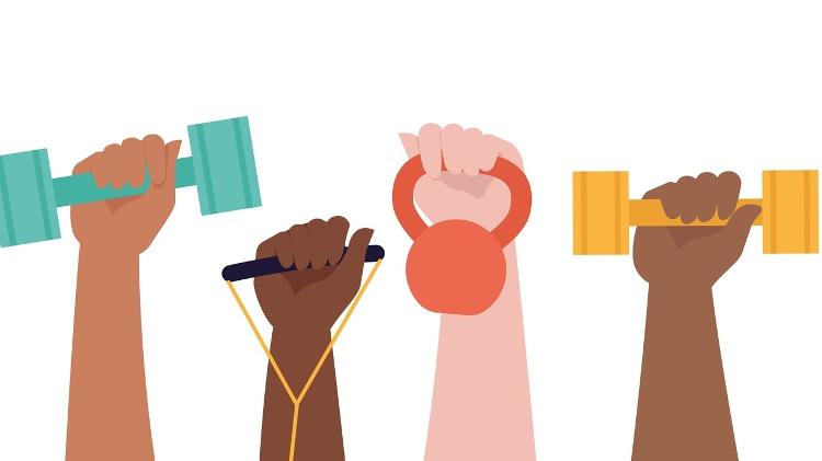 Modalidades diferentes de exercícios físicos, atividade física, fitness, academia - iStock - iStock