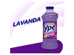 Desinfetante Bak Ypê Lavanda 1 Litro, Ypê - Divulgação - Divulgação
