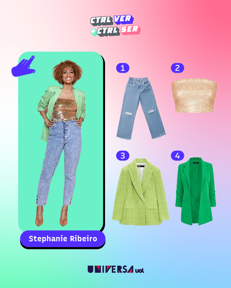 Copie o look Stephanie Ribeiro - Arte/ysoke - Arte/UOL