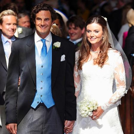 Rupert Finch, ex-namorado de Kate Middleton, e a mulher, Lady Natasha Rufus