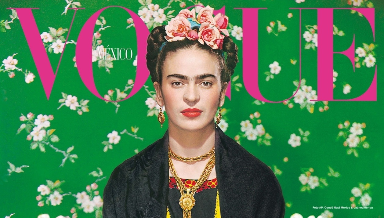 Capa da revista "Vogue" de 2012 traz a pintora mexicana Frida Kahlo - Divulgação