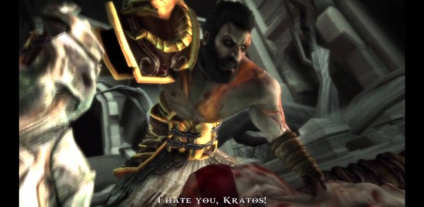 O que significa a marca vermelha no rosto do Kratos? - Quora