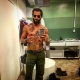 19.mai.2016 - Henri Castelli publicou uma foto no Instagram sem camisa e o corpo todo tatuado. Os desenhos, no entanto, são falsos. O ator está se preparando para viver o tatuador Ralf em "Sol Nascente", próxima novela das seis da Globo - Reprodução/Instagram/henricastelli