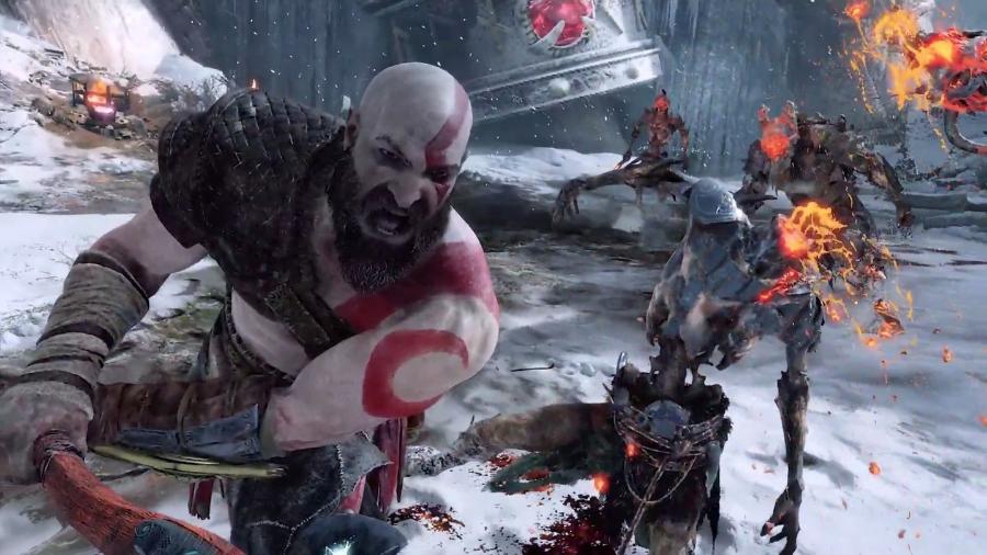 Como era esperado, "God of War" foi uma das estrelas da conferência da Sony; nele, Kratos e seu filho desbravarão os cenários gelados de Asgard - Reprodução