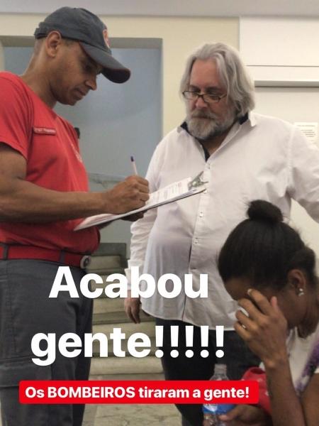 Leão Lobo é resgatado de elevador - Reprodução/Instagram/leaolobotv - Reprodução/Instagram/leaolobotv