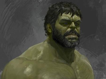 Hulk barbudo e capacete diferente do Thor em artes feitas por Ryan Meinerding - Reprodução/Ryan Meinerding