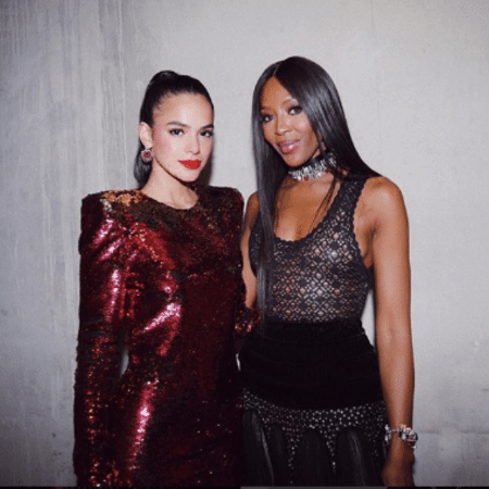 Bruna Marquezine e Naomi Campbell em Cannes, na França - Reprodução/Instagram/brumarquezine