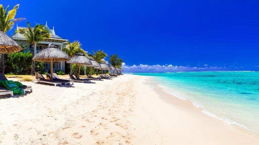 Vista da praia de Maurício - Getty Images/iStockphoto