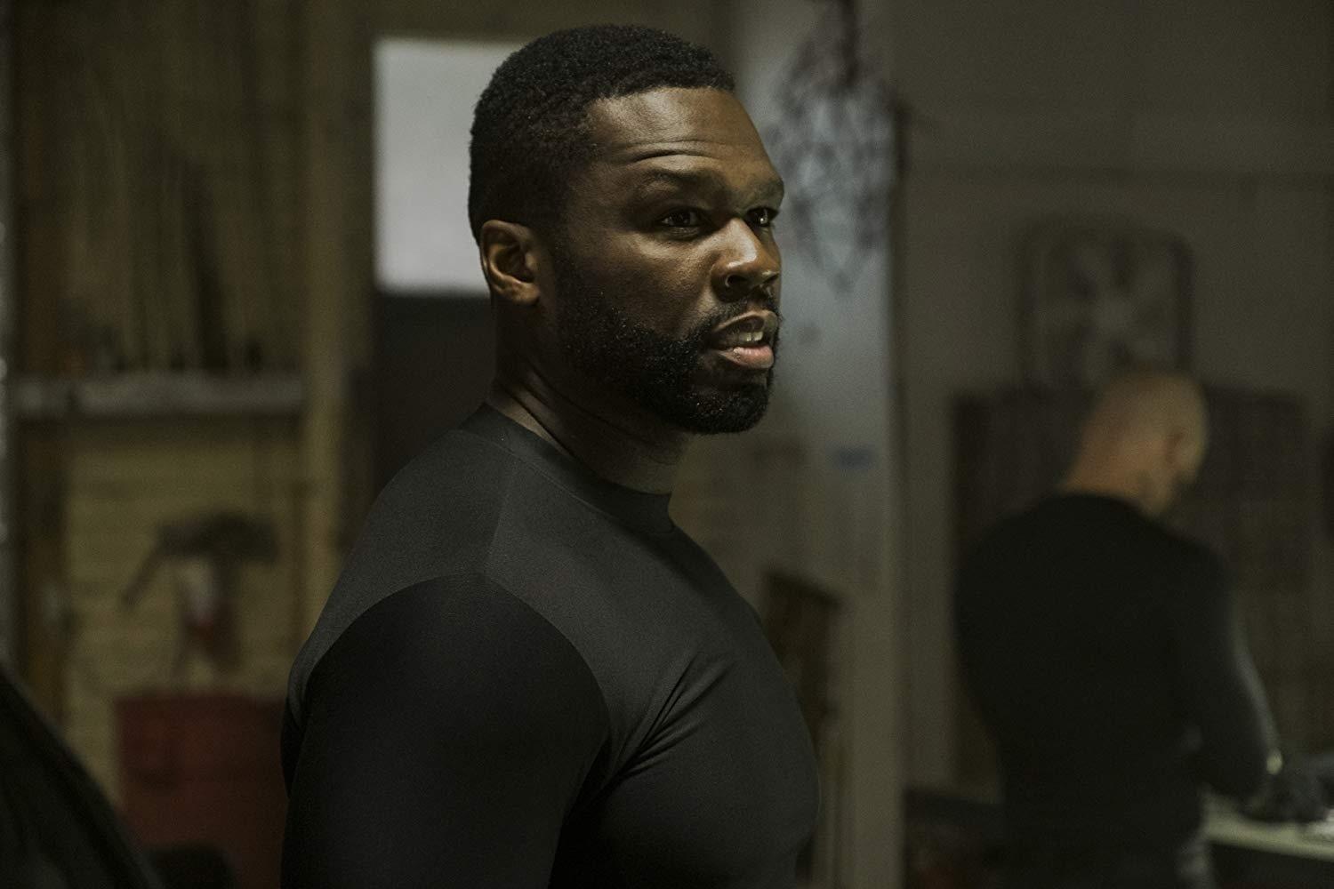 50 Cent em cena de "Covil de Ladrões" (2018) - Divulgação