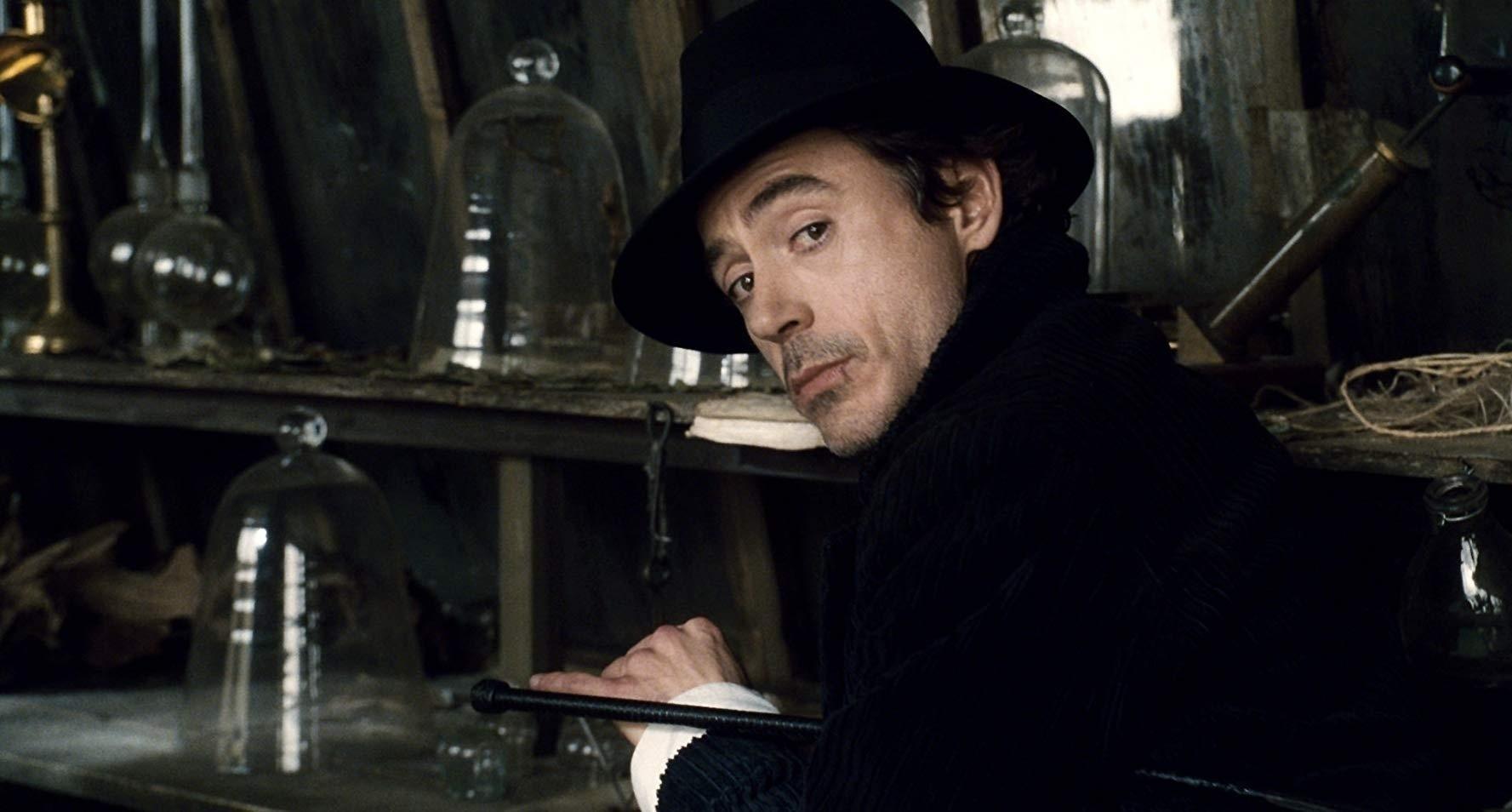Robert Downey Jr. em "Sherlock Holmes" (2009) - Divulgação