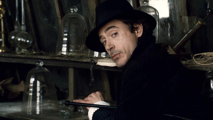 Robert Downey Jr. em Sherlock Holmes (2009) - Divulgação