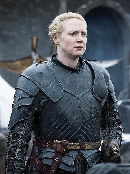 Brienne (Gwendoline Christie) em cena da oitava temporada de "Game of Thrones" - Divulgação