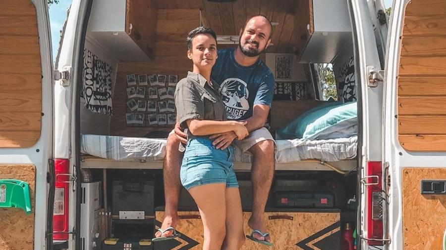 Luis Queiros e Elka Albuquerque, casal que trocou o escritório pelo road office - Reprodução/Instagram