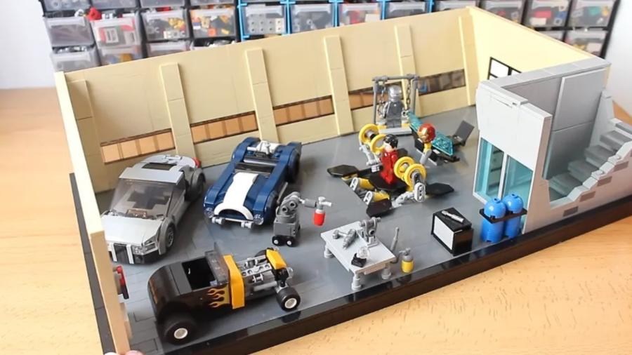 Garagem de Lego do Homem de Ferro - Reprodução