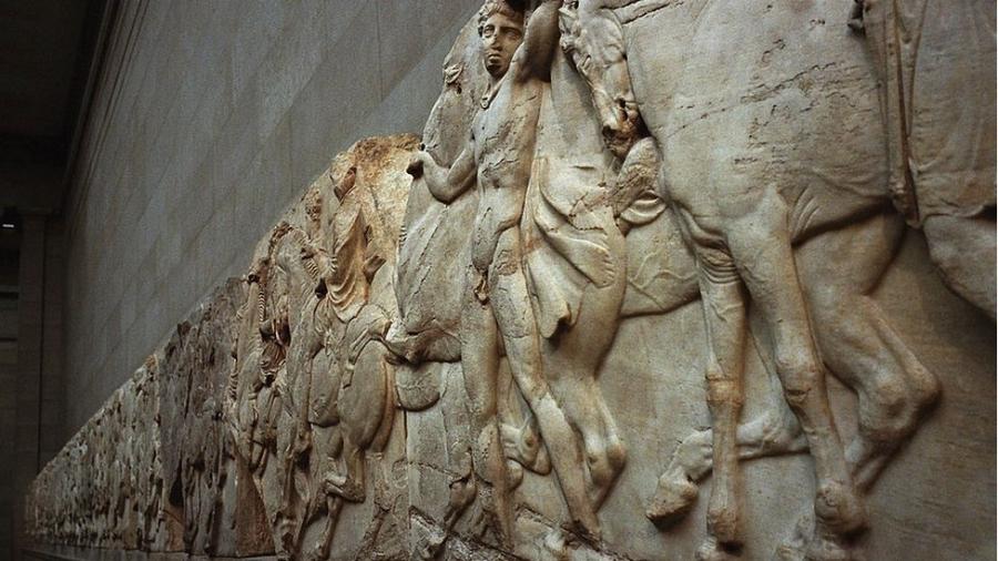 Os mármores de Elgin estão em exibição no British Museum em Londres - Getty Images