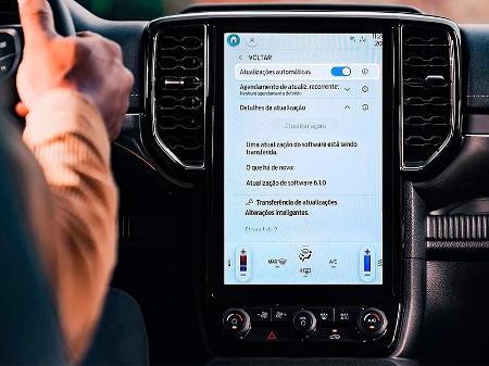 A Ford Ranger permite atualizações de software over-the-air, ou seja, sem ir à concessionária