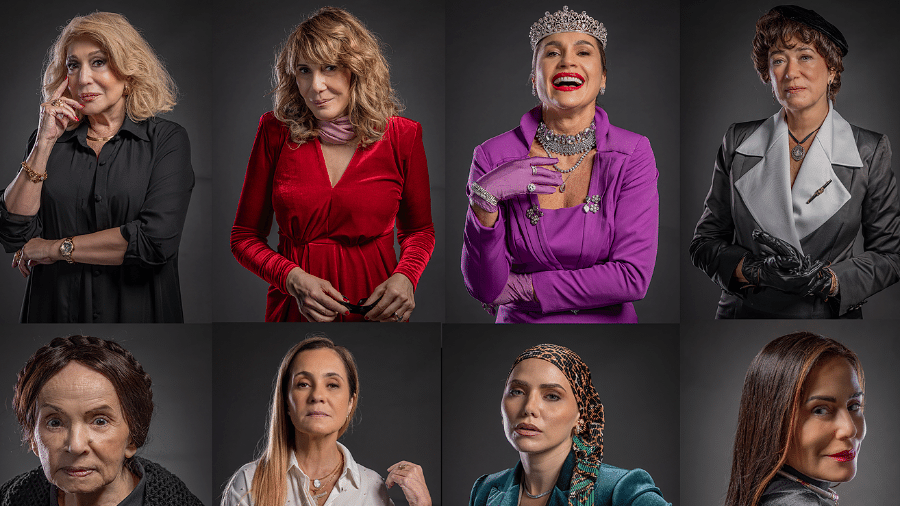 Susana Vieira, Renata Sorrah, Flávia Alessandra, Lilia Cabral, Joana Fomm, Adriana Esteves, Leticia Colin e Glória Pires recriam vilãs históricas das novelas - Fábio Rocha/Globo