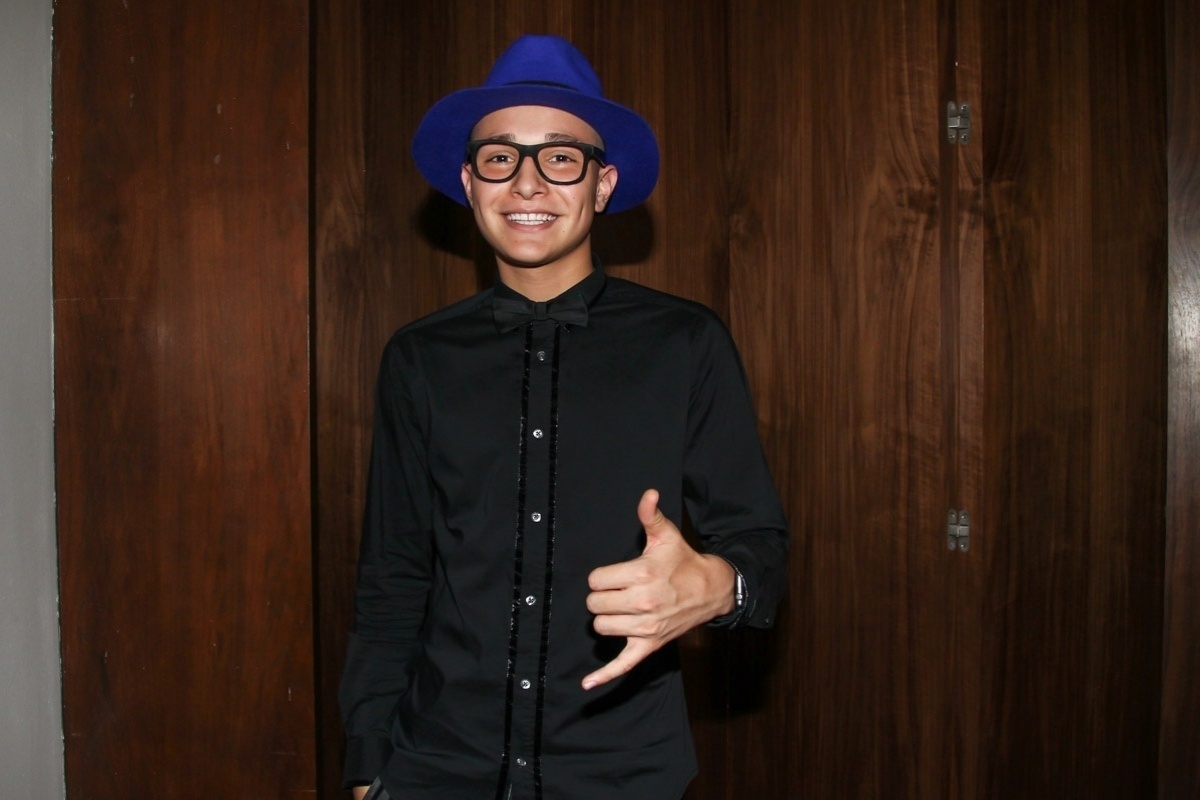 20.out.2015 - MC Gui participa de show da cantora americana Demi Lovato em São Paulo - Manuela Scarpa/Photo Rio News