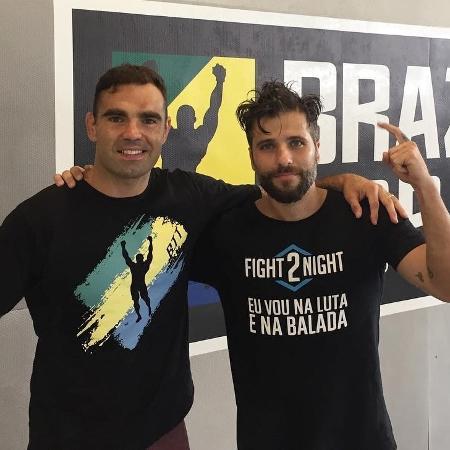Personal fighter Chico Salgado e o ator Bruno Gagliasso - Reprodução/Instagram/chico_salgado