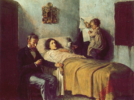 Obra "Ciência e Caridade", do pintor espanhol Pablo Picasso - Reprodução