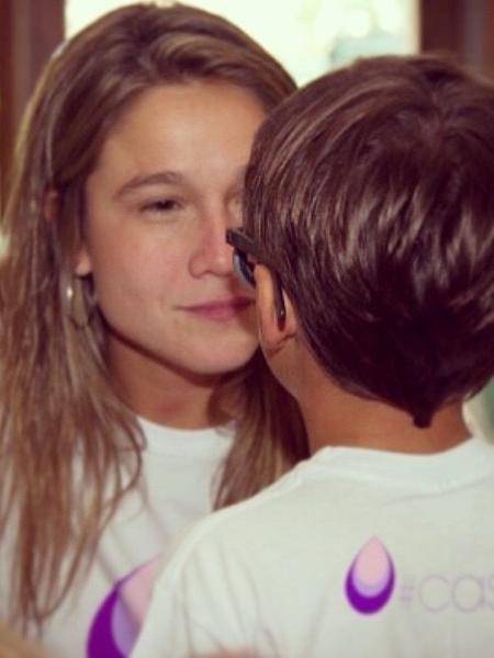 Fernanda Gentil e o filho, Lucas - Reprodução/Instagram