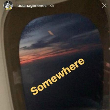 Luciana Gimenez publicou uma foto na qual está dentro de um avião - Reprodução/Instagram - Reprodução/Instagram