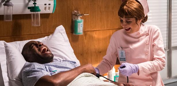 Drica Moraes castiga o ex-marido, Brau (Lázaro Ramos), que a trocou por Michelle (Taís Araújo) - Divulgação - Divulgação