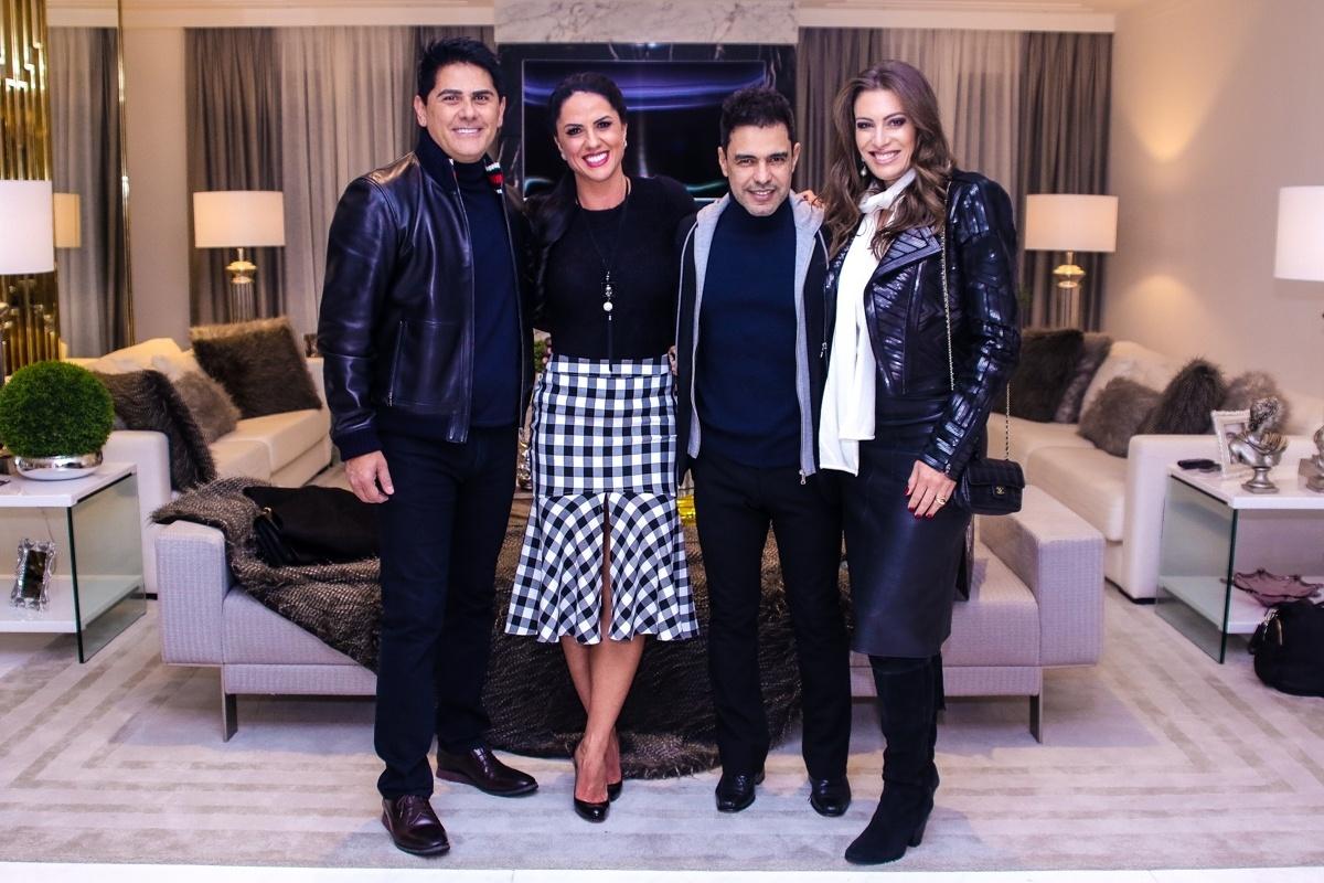 César Filho, Graciele Lacerda, Zezé Di Camargo e Elaine Mickely  - Ag.News