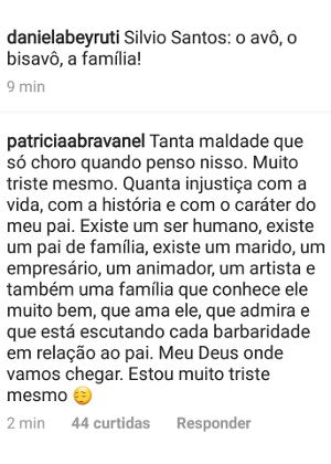 Patricia Abravanel diz que só chora após críticas a Silvio Santos por conta de polêmica - Reprodução/Instagram - Reprodução/Instagram