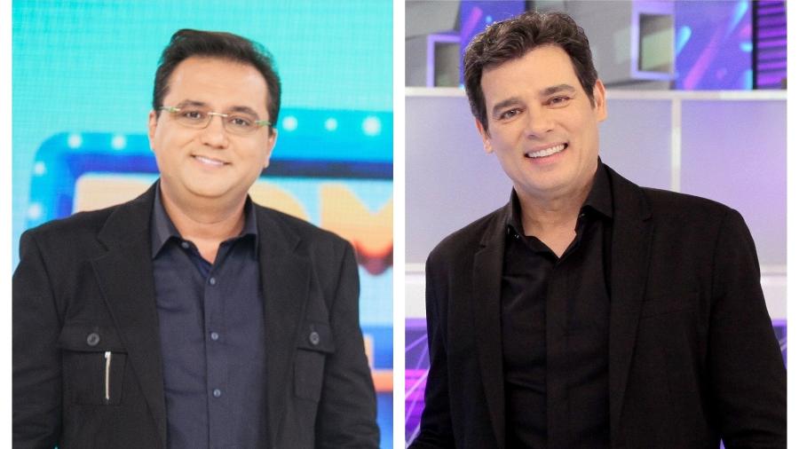 Geraldo Luis e Celso Portiolli disputam audiência aos domingos - Divulgação / Record / SBT