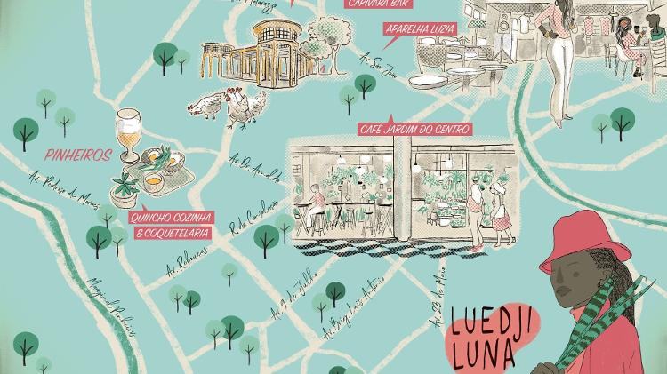 Mapa Luedji Luna - Reprodução - Reprodução