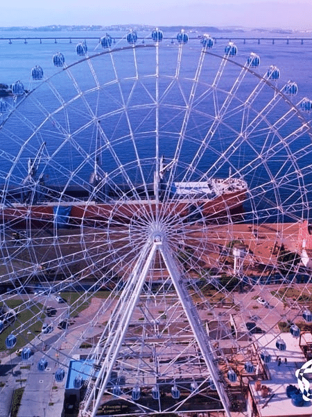 A roda-gigante Rio Star, a maior da América Latina, na zona portuária do Rio de Janeiro - Reprodução/Instagram