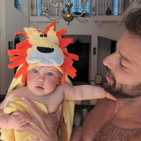 Ricky Martin e a filha Lucia - REPRODUÇÃO/INSTAGRAM