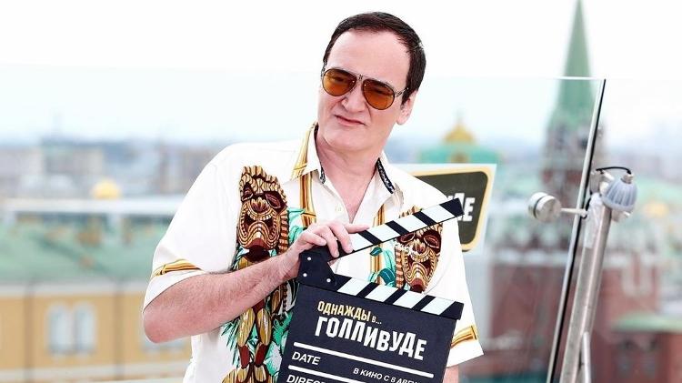 Quentin Tarantino durante a gravação de "Era Uma Vez em Hollywood" - Instagram/onceinhollywood - Instagram/onceinhollywood