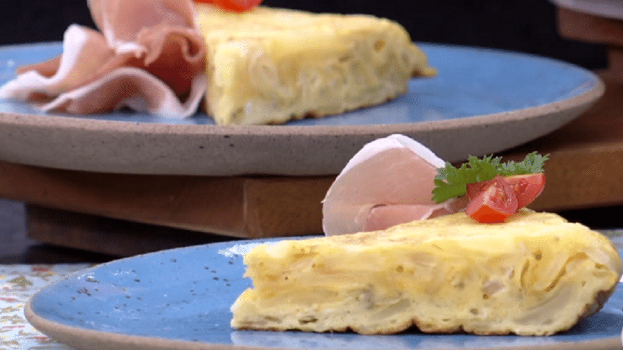 Tortilha omelete feito pela Ana Maria Braga - Reprodução/Rede Globo