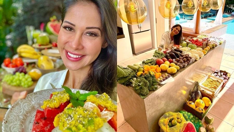 Mayra Cardi irá se alimentar apenas de frutas, verduras e legumes crus - Reprodução/Instagram